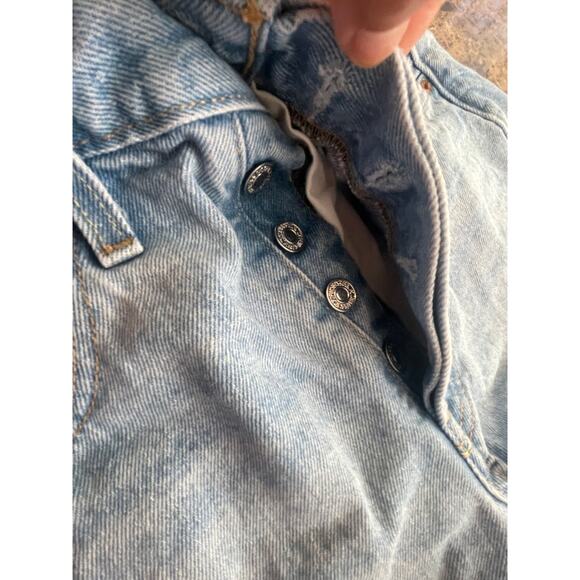 LEVI’S 501 SHORTS DENIM DISTRESSED PREMIUM SZ 26 GRUNGE RIPPED RUGGED AESTHETIC - Picture 14 of 16